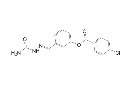 3-{(E)-[2-(aminocarbonyl)hydrazono]methyl}phenyl 4-chlorobenzoate