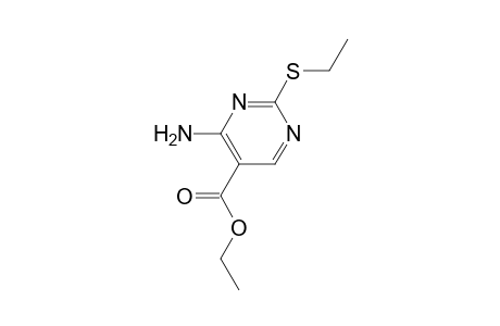 4-Amino-2-(ethylthio)-5-pyrimidinecarboxylic acid ethyl ester