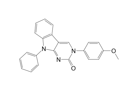 2H-Pyrimido[4,5-b]indol-2-one, 3,9-dihydro-3-(4-methoxyphenyl)-9-phenyl-