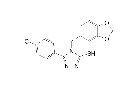 4H-1,2,4-triazole-3-thiol, 4-(1,3-benzodioxol-5-ylmethyl)-5-(4-chlorophenyl)-