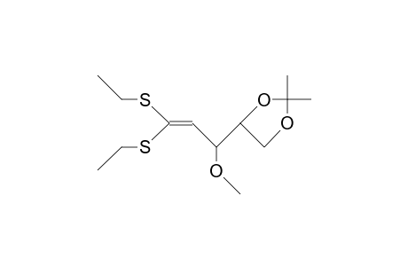 2-Deoxy-4,5-O-isopropylidene-3-O-methyl-D-erythro-pent-1-enose diethyl-dithioacetal