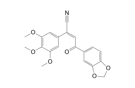 (E)-2-(3,4,5-Trimethoxyphenyl)-4-(3,4-methylenedioxyphenyl)-4-oxlobutenonitrile