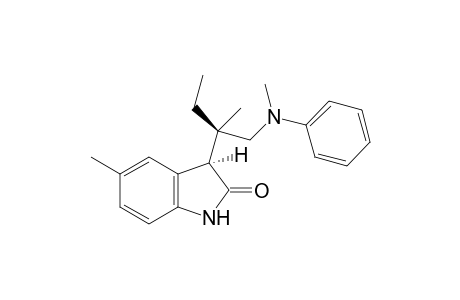 (3R,1'R)-5-Methyl-3-{2'-methyl-1'-[methyl(phenyl)amino]butan-2'-yl}indolin-2-one