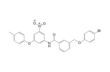 3-[(4-bromophenoxy)methyl]-N-[3-(4-methylphenoxy)-5-nitrophenyl]benzamide