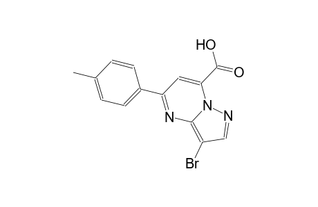 pyrazolo[1,5-a]pyrimidine-7-carboxylic acid, 3-bromo-5-(4-methylphenyl)-