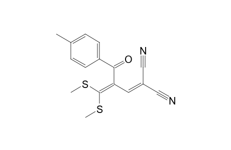 2-[2-(4-Methylbenzoyl)-3,3-bis(methylsulfanyl)-2-propenylidene]malononitrile