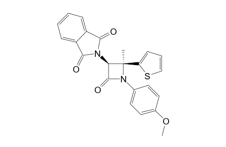(3RS,4RS)-1-(4-METHOXYPHENYL)-4-METHYL-3-PHTALIMIDE-4-(2-THIENYL)-AZETIDIN-2-ONE