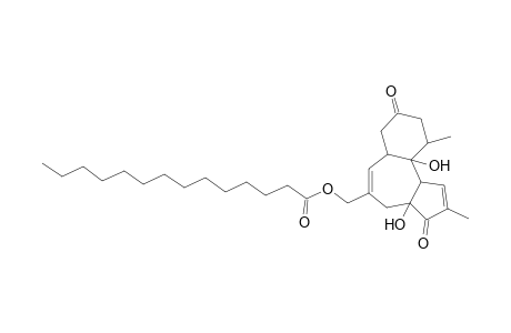 (3a,10a-Dihydroxy-2,10-dimethyl-3,8-dioxo-3,3a,4,6a,7,8,9,10,10a,10b-decahydrobenzo[e]azulen-5-yl)methyl myristate
