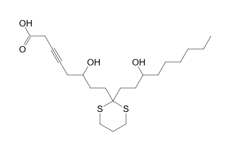 6-Hydroxy-8-[2-(3-hydroxy-nonyl)-[1,3]dithian-2-yl]-oct-3-ynoic acid