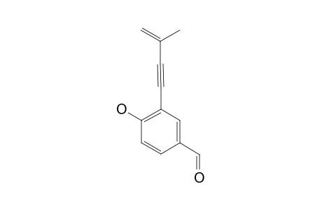 EUTYPINE;4-HYDROXY-3-(3-METHYLBUT-3-EN-1-YNYL)-BENZALDEHYDE