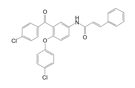 (E)-N-[3-(4-chlorobenzoyl)-4-(4-chlorophenoxy)phenyl]-3-phenyl-acrylamide