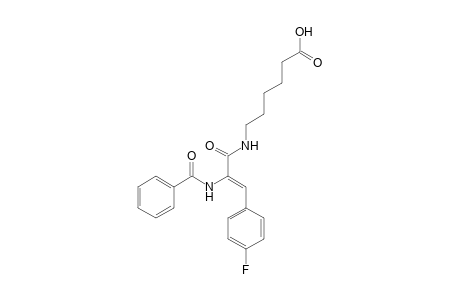 6-[[(Z)-2-benzamido-3-(4-fluorophenyl)-1-oxoprop-2-enyl]amino]hexanoic acid