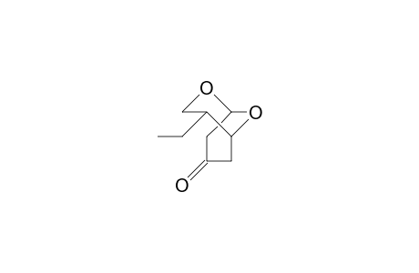 (1R,4R,5S)-4-Ethyl-2,9-dioxa-bicyclo(3.3.1)nonan-7-one
