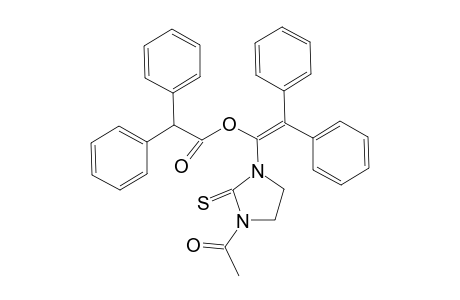 Benzeneacetic acid, .alpha.-phenyl-, 1-(3-acetyl-2-thioxo-1-imidazolidinyl)-2,2-diphenylethenyl ester