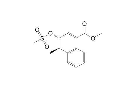 (e)-(4r*,5r*)-methyl 4-methanesulfonyloxy-5-phenyl-2-hexenoate