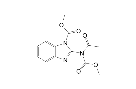 2-(acetyl-carbomethoxy-amino)benzimidazole-1-carboxylic acid methyl ester