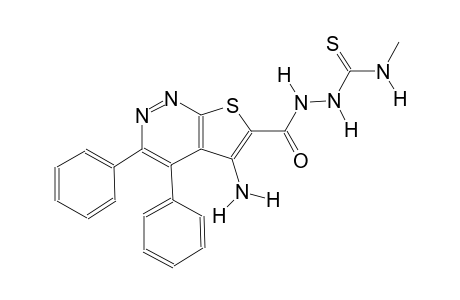 2-[(5-amino-3,4-diphenylthieno[2,3-c]pyridazin-6-yl)carbonyl]-N-methylhydrazinecarbothioamide