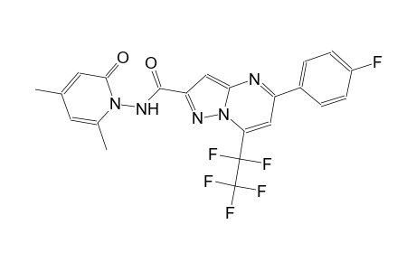 N-(2,4-dimethyl-6-oxo-1(6H)-pyridinyl)-5-(4-fluorophenyl)-7-(1,1,2,2,2-pentafluoroethyl)pyrazolo[1,5-a]pyrimidine-2-carboxamide