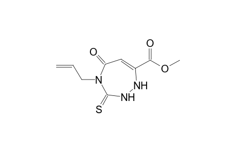 4-Allyl-5-oxo-3-thioxo-2,3,4,5-tetrahydro-1H-1,2,4-triazepine-7-carboxylic acid methyl ester