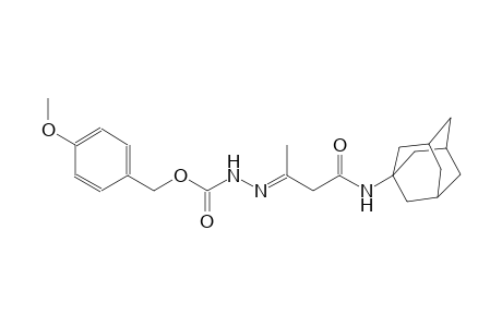 tricyclo[3.3.1.1~3,7~]decane, 1-[[(3E)-3-[[[(4-methoxyphenyl)methoxy]carbonyl]hydrazono]-1-oxobutyl]amino]-