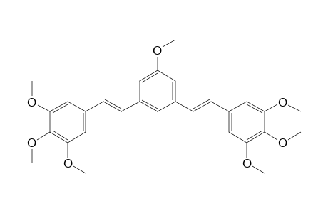 1,2,3-trimethoxy-5-[(E)-2-[3-methoxy-5-[(E)-2-(3,4,5-trimethoxyphenyl)vinyl]phenyl]vinyl]benzene