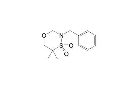 3-Benzyl-5,5'-dimethyltetrahydro-1,4,3-oxathiazine 4,4-dioxide