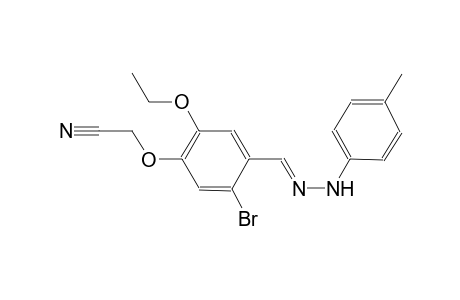 (5-bromo-2-ethoxy-4-{(E)-[(4-methylphenyl)hydrazono]methyl}phenoxy)acetonitrile