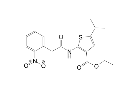 ethyl 5-isopropyl-2-{[(2-nitrophenyl)acetyl]amino}-3-thiophenecarboxylate