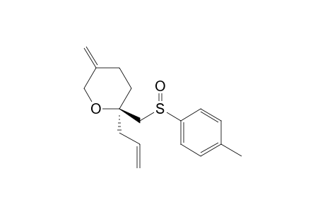 (2R,Rs)-2-Allyl-5-methylidene-2-(p-toluenesulfinylmethyl)tetrahydropyran