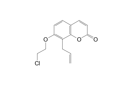 8-Allyl-7-(2-chloroethoxy)coumarin