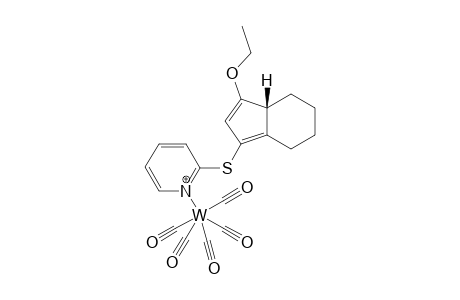 Pentacarbonyl-{N-[3-ethoxy-1-(2'-pyridylthio)-4,5,6,7-tetrahydro-3aH-indene]}-tungsten