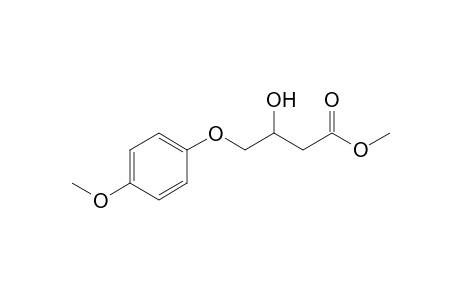 3-Hydroxy-4-(4-methoxyphenoxy)butanoic acid methyl ester