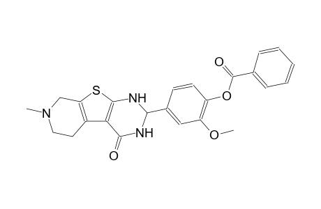 2-methoxy-4-(7-methyl-4-oxo-1,2,3,4,5,6,7,8-octahydropyrido[4',3':4,5]thieno[2,3-d]pyrimidin-2-yl)phenyl benzoate