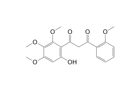 1-(6-hydroxy-2,3,4-trimethoxyphenyl)-3-(o-methoxyphenyl)-1,3-propanedione