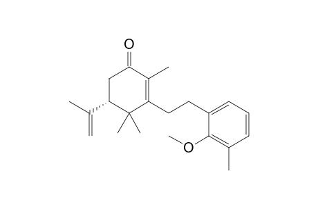 (+)-(5S)-5-Isopropenyl-3-[2-(2-methoxy-3-methylphenyl)ethyl]-2,4,4-trimethylcyclohex-2-enone