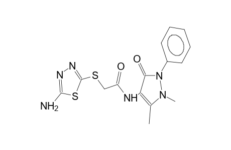 2-(5-Amino-[1,3,4]thiadiazol-2-ylsulfanyl)-N-(1,5-dimethyl-3-oxo-2-phenyl-2,3-dihydro-1H-pyrazol-4-yl)-acetamide