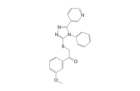 1-(3-methoxyphenyl)-2-{[4-phenyl-5-(3-pyridinyl)-4H-1,2,4-triazol-3-yl]sulfanyl}ethanone