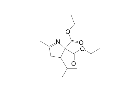 Diethyl 3-isopropyl-5-methyl-3,4-dihydro-2H-pyrrol-2,2-dicarboxylate