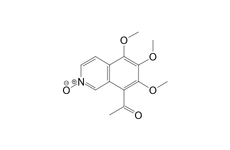 1-(5',6',7'-trimethoxyisoquinolin-8'-yl)ethanone N-oxide