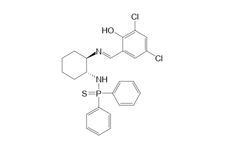 trans-1-N-(3,5-Dichloro-2-hydroxyphenylmethylene)amino-2-N'-(diphenylthioxophosphino)aminocyclohexane