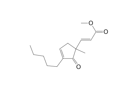 { 5-[(E)-2-Methoxycarbonylethen-1-yl]-5-methyl-2-pentylcyclopent-2-en-1-one}