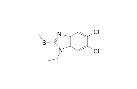 1H-benzimidazole, 5,6-dichloro-1-ethyl-2-(methylthio)-