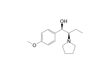 (1r*,2r*)-1-(p-methoxyphenyl)-2-(1-pyrrolidinyl)butanol
