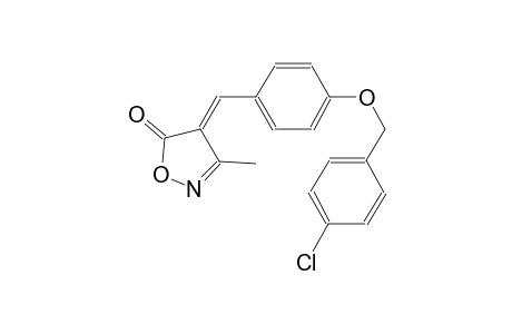 5(4H)-isoxazolone, 4-[[4-[(4-chlorophenyl)methoxy]phenyl]methylene]-3-methyl-, (4E)-