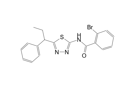 2-bromo-N-[5-(1-phenylpropyl)-1,3,4-thiadiazol-2-yl]benzamide