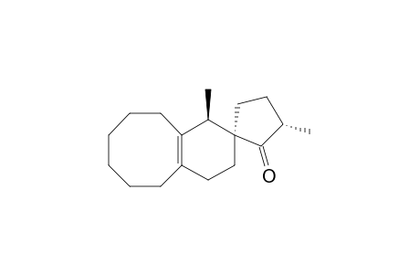 (1R,1'S,3'S)-1,3'-dimethyl-3,4,5,6,7,8,9,10-octahydro-1H-spiro[benzo[8]annulene-2,1'-cyclopentan]-2'-one