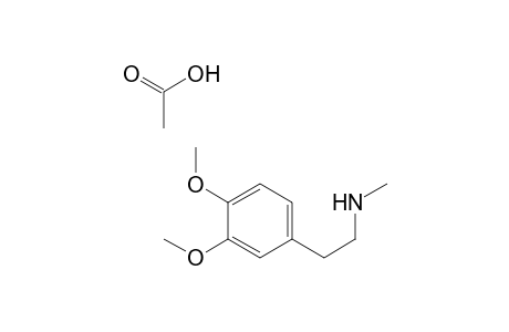 N-Methyl-2-(3,4-dimethoxyphenyl)ethylamine acetate
