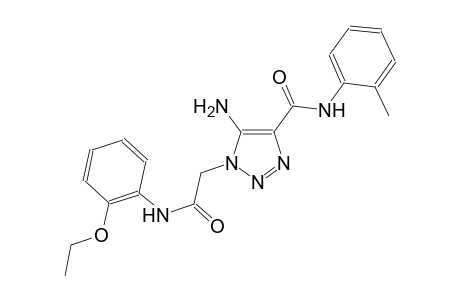 5-amino-1-[2-(2-ethoxyanilino)-2-oxoethyl]-N-(2-methylphenyl)-1H-1,2,3-triazole-4-carboxamide
