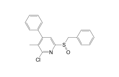 2-chloranyl-3-methyl-4-phenyl-6-(phenylmethyl)sulfinyl-pyridine