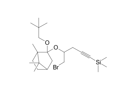 5-Bromo-4-[1,7,7-trimethyl-2-(2,2-dimethylpropyloxy)bicyclo[2.2.1]hept-2-yl]oxy-1-trimethylsilylpent-1-yne